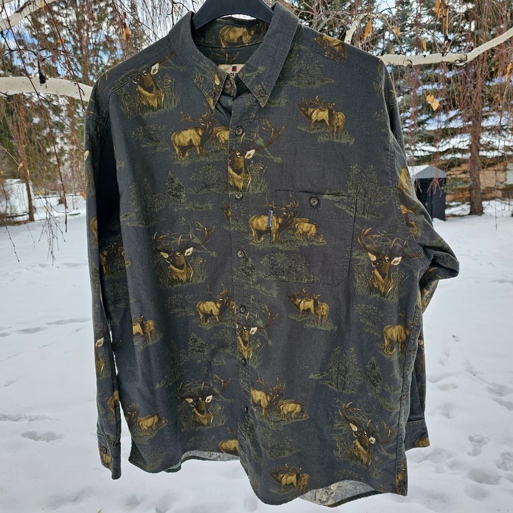 Woolrich Men's Long Sleeve Button-down Shirt Size XL